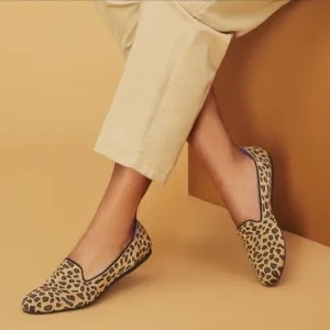 Rothy’s Spotted Leopard Loafer Flat Size 9.5