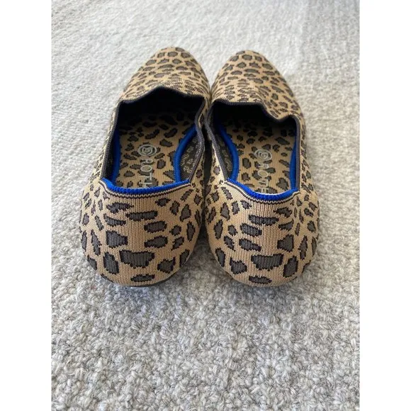 Rothy’s Spotted Leopard Loafer Flat Size 9.5