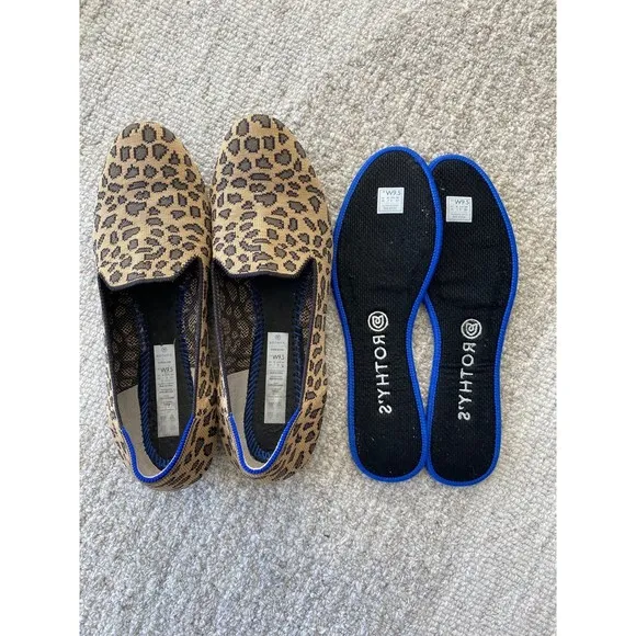 Rothy’s Spotted Leopard Loafer Flat Size 9.5