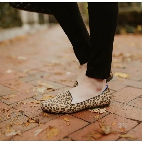 Rothy’s Spotted Leopard Loafer Flat Size 9.5