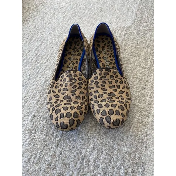 Rothy’s Spotted Leopard Loafer Flat Size 9.5