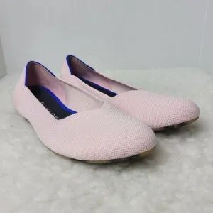 Rothy's The Flat Blush Womens Shoes Size 8.5  Pink Knit Slip On Ballet Flats