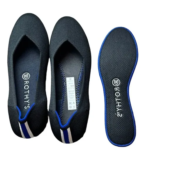 Rothy's The Flat Round Toe Bellet Flats Shoes Size 9 NWOT
