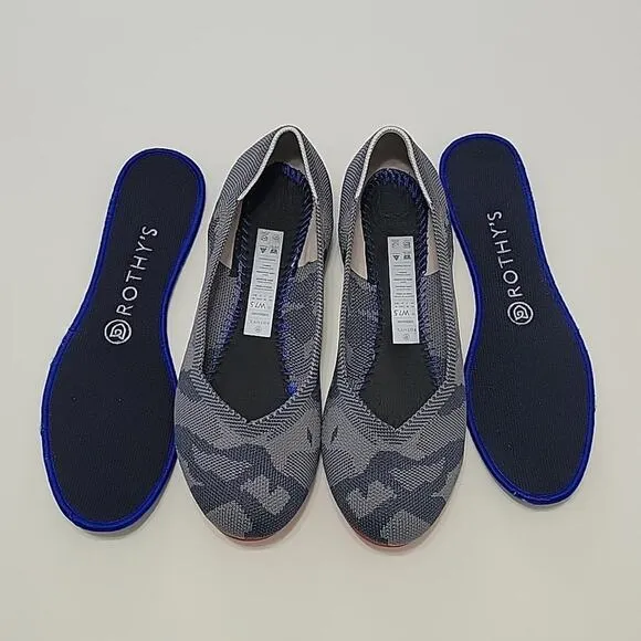 Rothy's The Flat Round Toe in Camo Grey