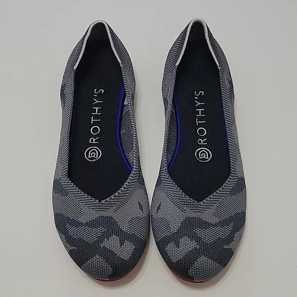 Rothy's The Flat Round Toe in Camo Grey
