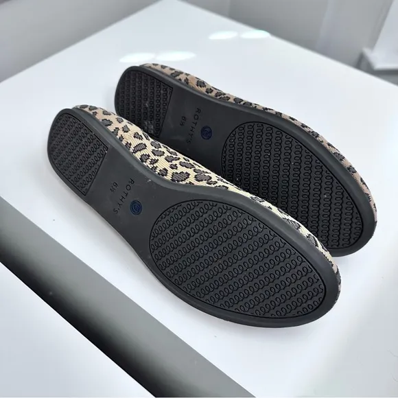 Rothy’s‎ The Flat Round Toe Leopard Print Size 6.5