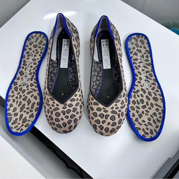 Rothy’s‎ The Flat Round Toe Leopard Print Size 6.5