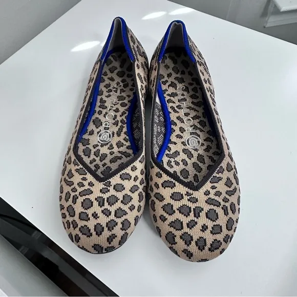 Rothy’s‎ The Flat Round Toe Leopard Print Size 6.5