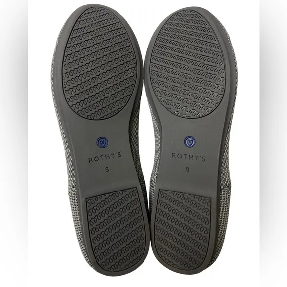 Rothy’s The Flat Slip On Round Toe In Charcoal Size 8