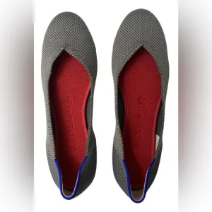 Rothy’s The Flat Slip On Round Toe In Charcoal Size 8