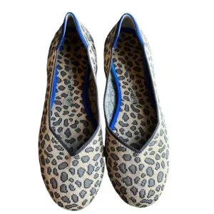 Rothy's The Flat Womens 11 Ballet Flats Shoes Round Toe Cheetah Leopard Print
