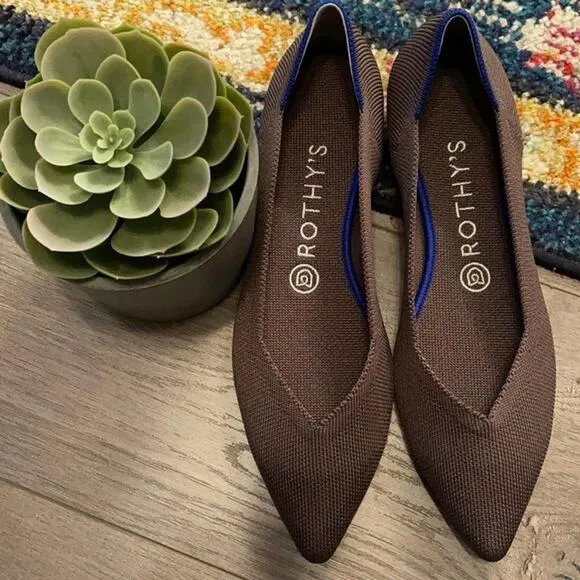 Rothys the point mink size 8 woman’s flat shoes