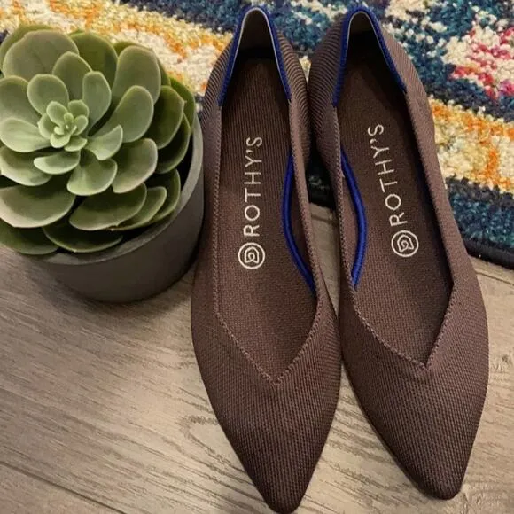 Rothys the point mink size 8 woman’s flat shoes