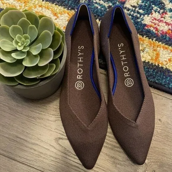 Rothys the point mink size 8 woman’s flat shoes