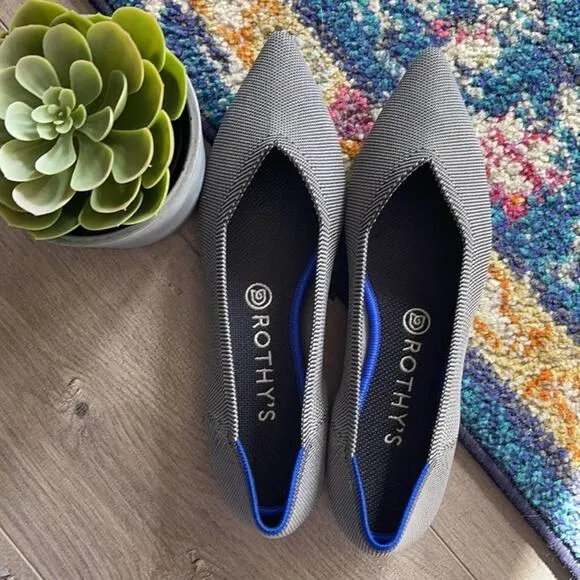 Rothy’s  the point size 7 gray woman’s flat shoes
