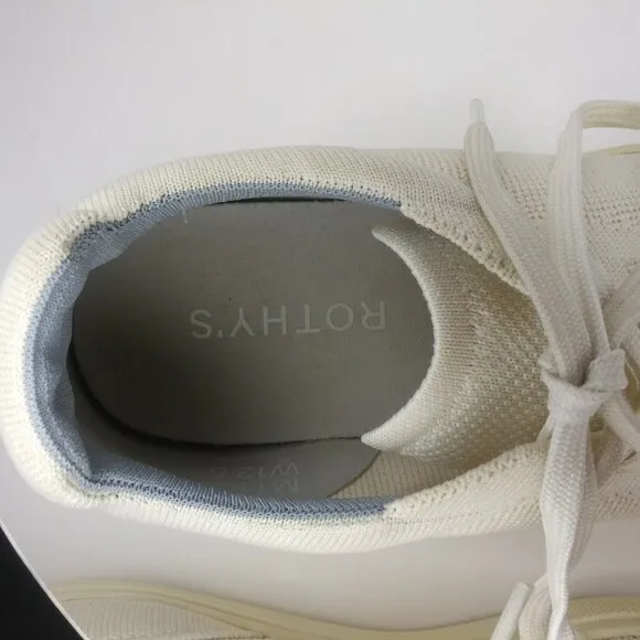 Rothy's The RS02 Sneaker Bone White Size M 11 W12.5 Unisex EUC