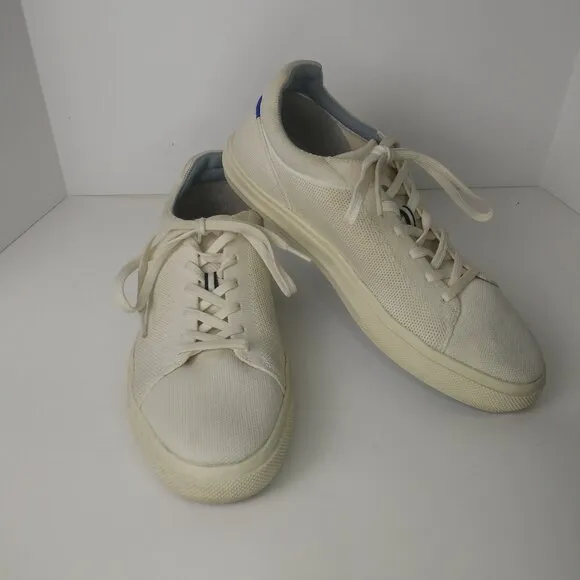 Rothy's The RS02 Sneaker Bone White Size M 11 W12.5 Unisex EUC