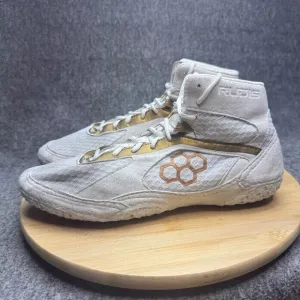 Rudis Men's Jordan Burrough JB1 Wrestling Shoes Sz 11.5 White Gold