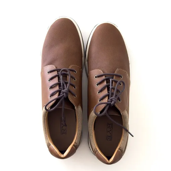 Rye By Hawker Rye Brown Lace Up Dress Sneaker Size 12