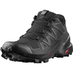 SALOMON SPEEDCROSS 5 TRAIL RUNNING SHOES FOR WOMEN, BLACK/BLACK/PHANTOM, 11
