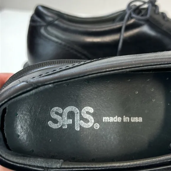 SAS Black Ambassador Oxford Shoes Size 11N
