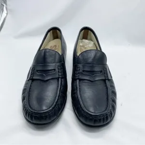 SAS Black Classic Penny Loafer Slip On Orthotic Shoes 7.5