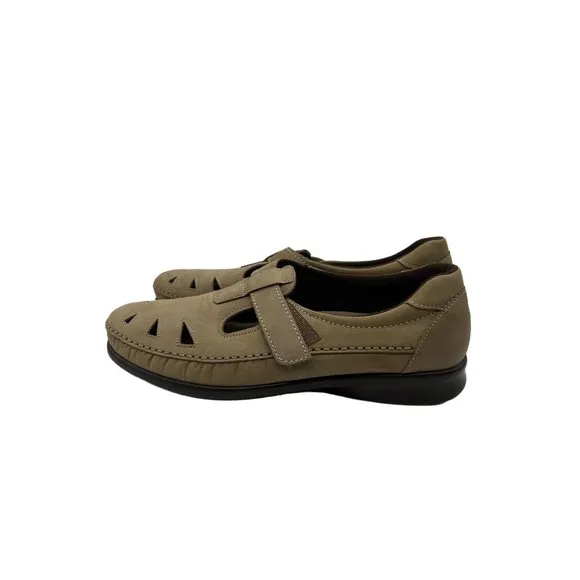 Sas Comfort Shoes Womens 11.5 S Tripad Roamer Slip On Tan USA Made NWOB