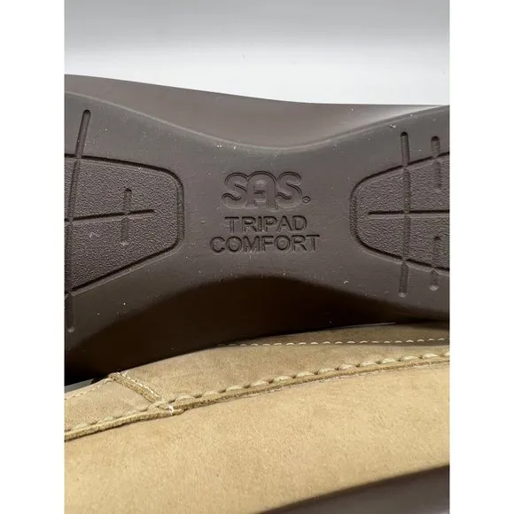 Sas Comfort Shoes Womens 11.5 S Tripad Roamer Slip On Tan USA Made NWOB