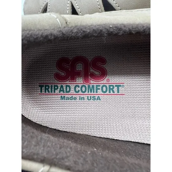 Sas Comfort Shoes Womens 11.5 S Tripad Roamer Slip On Tan USA Made NWOB