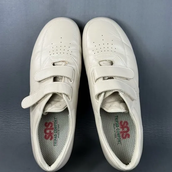 SAS cream white Beige VTO sneaker athletic Walking Shoes men’s size 10.5