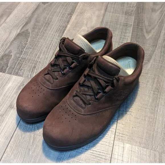 SAS Free‎ Time Teak Brown Women's Walking Shoes 7.5N EUC!! Orthopedic