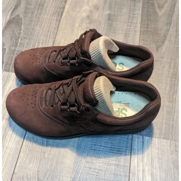 SAS Free‎ Time Teak Brown Women's Walking Shoes 7.5N EUC!! Orthopedic