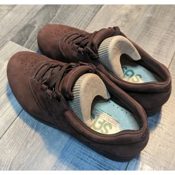 SAS Free‎ Time Teak Brown Women's Walking Shoes 7.5N EUC!! Orthopedic