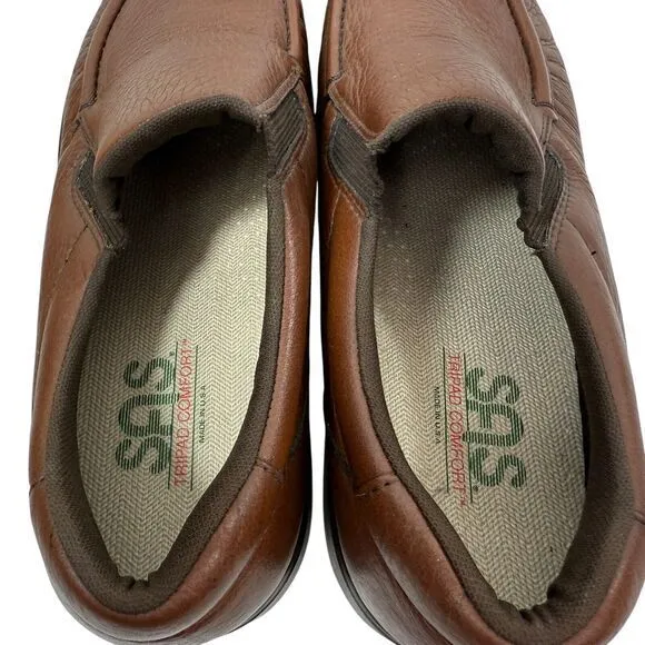 SAS Tripad Comfort Orthotic Brown Leather Loafer Shoes Men Size 12.5 M Excellent
