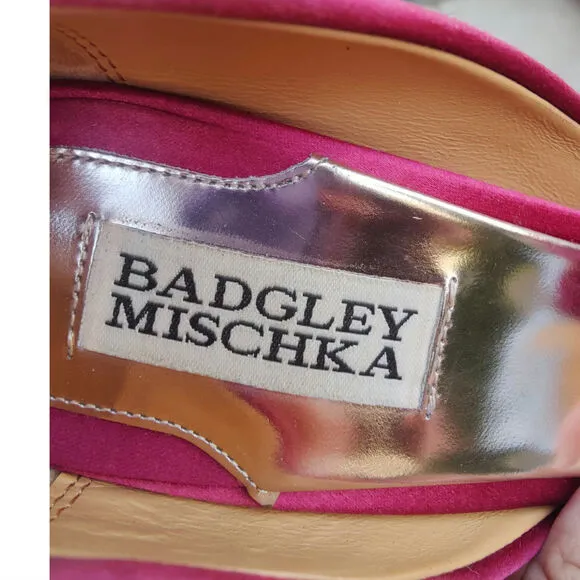 Satin Pink Badgley Mischka pumps sz 7