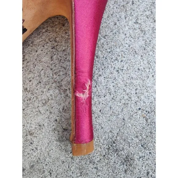 Satin Pink Badgley Mischka pumps sz 7
