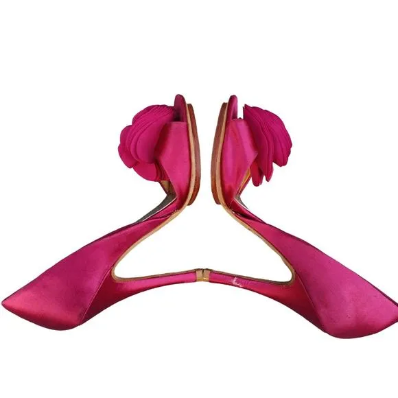 Satin Pink Badgley Mischka pumps sz 7