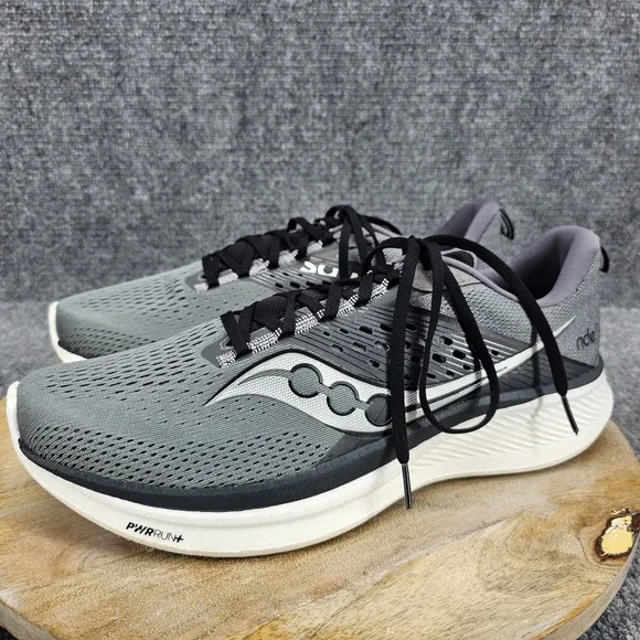 Saucony Ride 17 Men's Size 13 Gray Athletic Jogging Running Shoes S20924-107