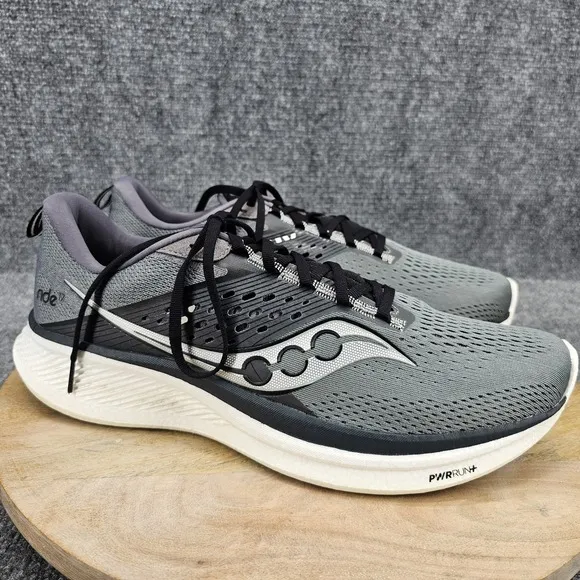 Saucony Ride 17 Men's Size 13 Gray Athletic Jogging Running Shoes S20924-107