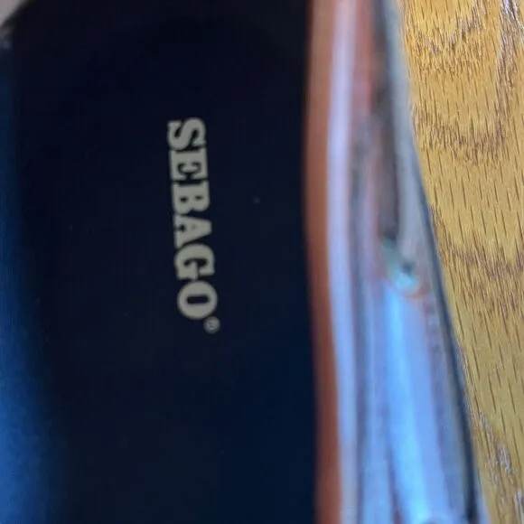 Sebago Dockside Mens Size 15 N Brown Leather Moc Toe Boat Deck Comfort Casual‎