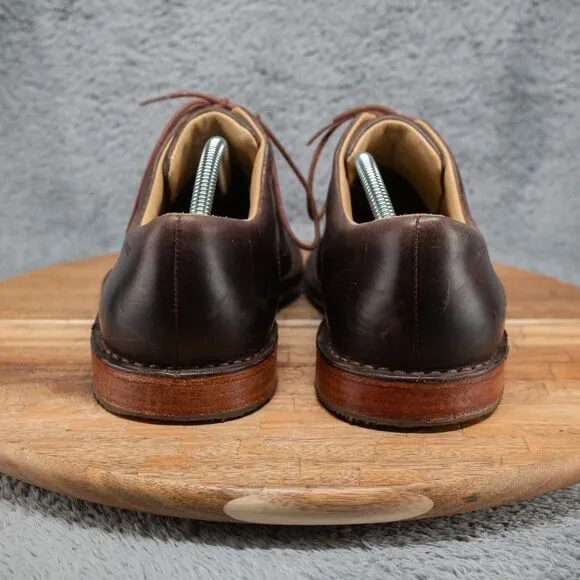 Sebago USA Mens Salem Oxford Size 10.5 D Brown Leather Plain Toe Shoe Vibram