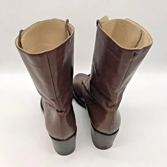 Senso Australian Kid Leather Lace Up Boots Women's 40 Mister Minit Made in Italy