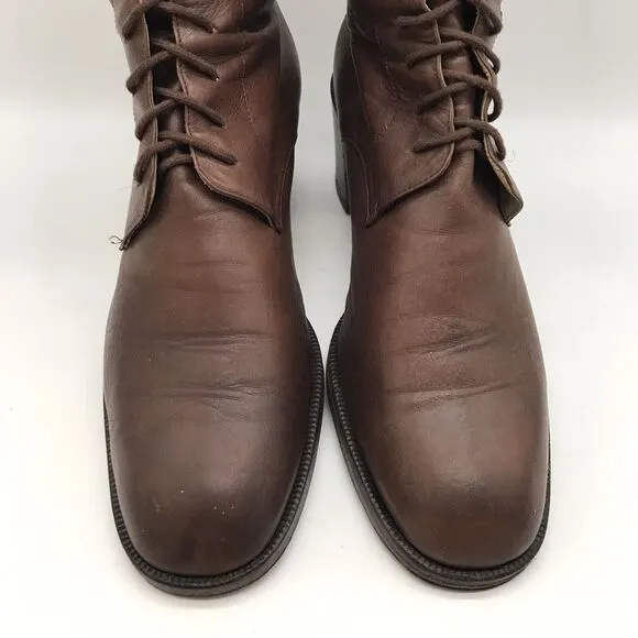 Senso Australian Kid Leather Lace Up Boots Women's 40 Mister Minit Made in Italy