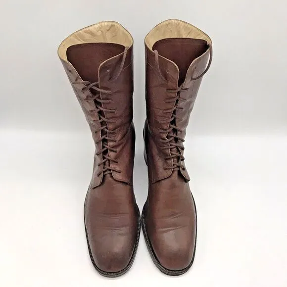 Senso Australian Kid Leather Lace Up Boots Women's 40 Mister Minit Made in Italy