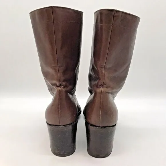 Senso Australian Kid Leather Lace Up Boots Women's 40 Mister Minit Made in Italy