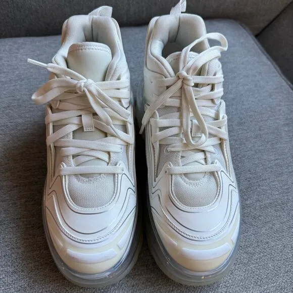 Shoes 53045 Bump'Air 3D Sneaker Platform White Unisex Sz 40 Sz 9