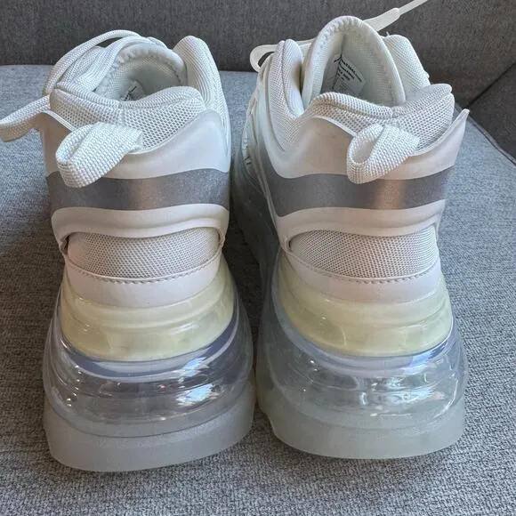 Shoes 53045 Bump'Air 3D Sneaker Platform White Unisex Sz 40 Sz 9