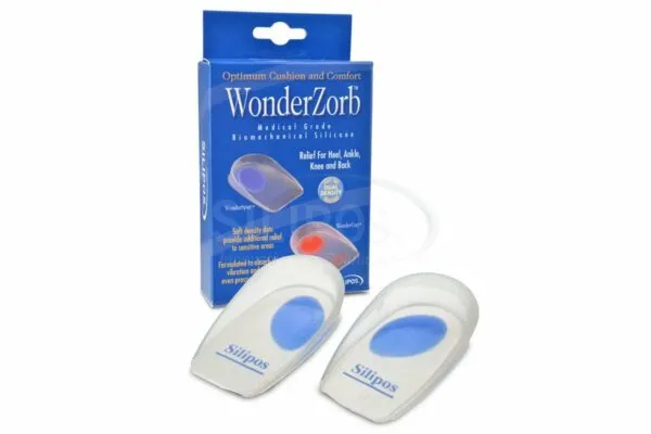 Silipos Wonder-Spur Soft Silicone Heel Cups Blue 1 pr