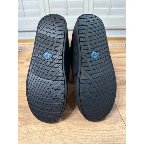 Silververts Unisex Soft Wide Adjustable Black Slippers Size 10 M 12 W NWOB Comfy