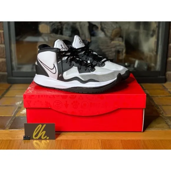 Size 10 Nike Kyrie Infinity Team Basketball “Black White” Athletic Sneakers